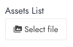 Asset list button