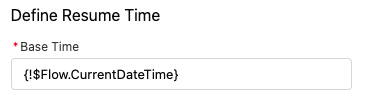 Image with the name for the Base Time in the Define Resume Time window.